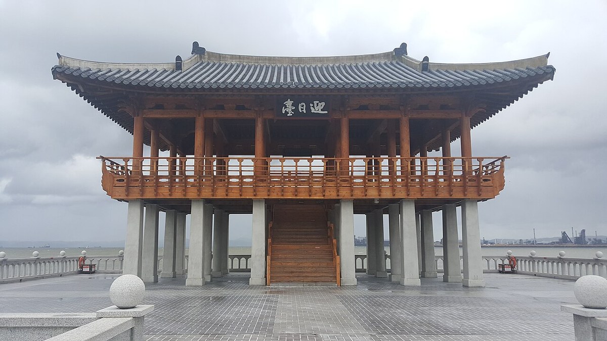 Yeongildae Pavilion over the sea in Pohang